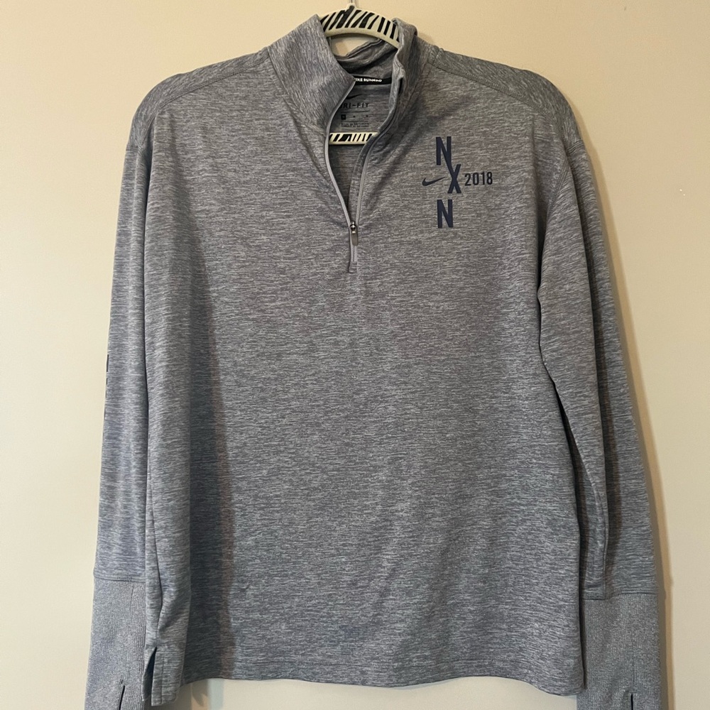 NIKE WOMEN’S Gray Quarter-Zip Shirt